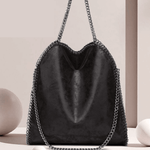 Bolsa Feminina com Corrente Estilo Shopper Moderna e Elegante Loja Ella Feme