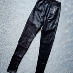 Legging Cirré Preta Feminina Cintura Alta Brilhante Modeladora e Confortável