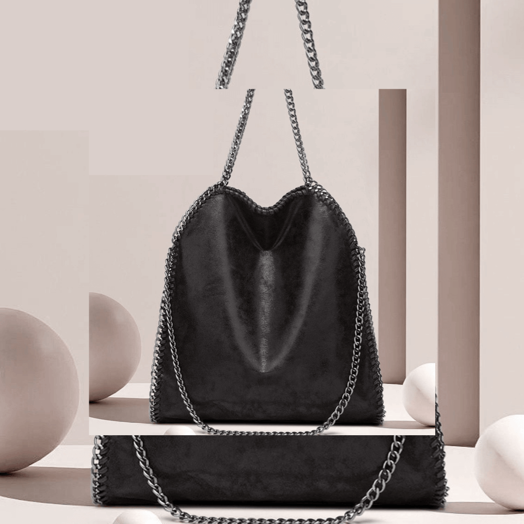 Bolsa Feminina com Corrente Estilo Shopper Moderna e Elegante Loja Ella Feme