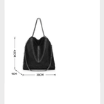 Bolsa Feminina com Corrente Estilo Shopper Moderna e Elegante Loja Ella Feme