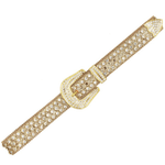 Cinto Feminino com Strass Estilo Sertanejo Luxo Brilhante para Shows e Festas