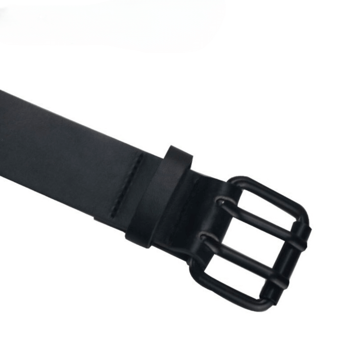 Cinto Preto Unissex com Ilhós Duplo Estilo Rock Punk Gótico e Casual Loja Ella Feme