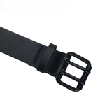 Cinto Preto Unissex com Ilhós Duplo Estilo Rock Punk Gótico e Casual Loja Ella Feme