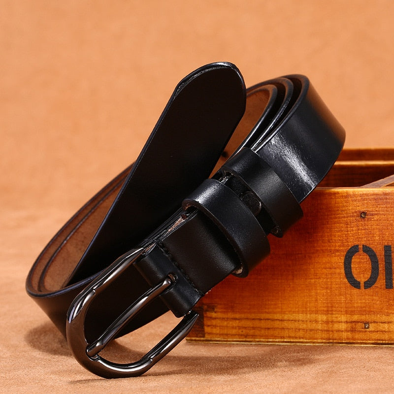 Cinto Feminino com Fivela Preta Estilo Vintage e Elegante para Look Casual ou Social