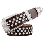 Cinto Feminino Country com Strass Estilo Western com Fivela Prata e Pedrarias Brilhantes Loja Ella Feme
