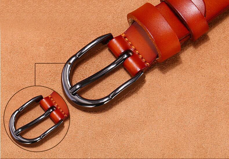 Cinto Feminino com Fivela Preta Estilo Vintage e Elegante para Look Casual ou Social