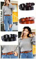 Cinto Feminino com Fivela Preta Estilo Vintage e Elegante para Look Casual ou Social