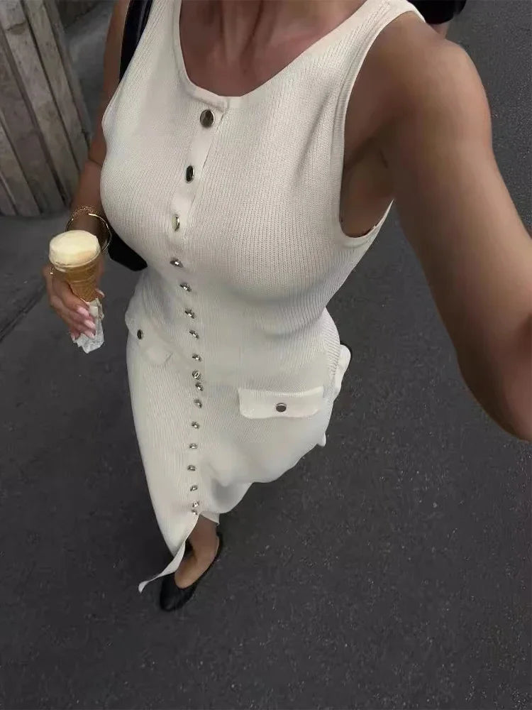 VESTIDO TRICÔ MAYLLEN Loja Ella Feme