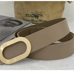 Cinto Feminino Casual com Fivela Oval Minimalista Loja Ella Feme