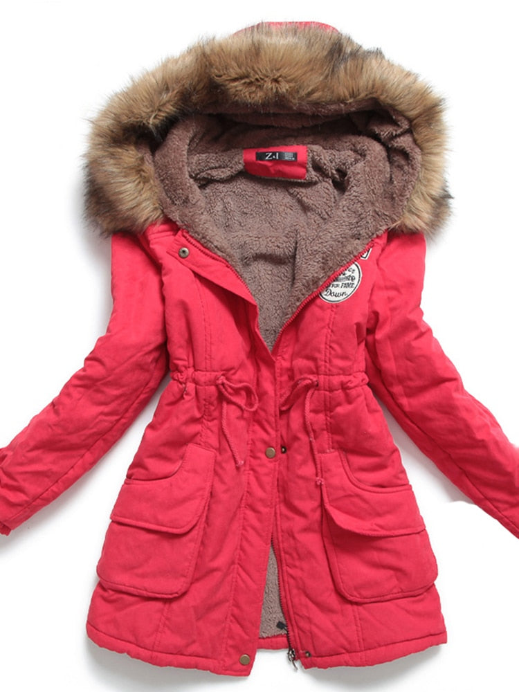 Jaqueta Parka Forrada Pelúcia Gisele Loja Ella Feme