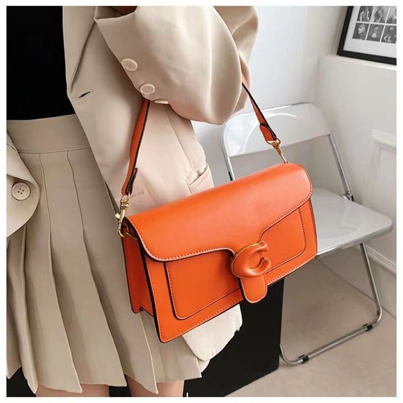 Bolsa Feminina Transversal Estilo Elegante e Casual Fecho com Fivela C Loja Ella Feme