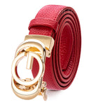 Cinto GUCCI Feminino Fino com Fivela Dourada Elegante Loja Ella Feme