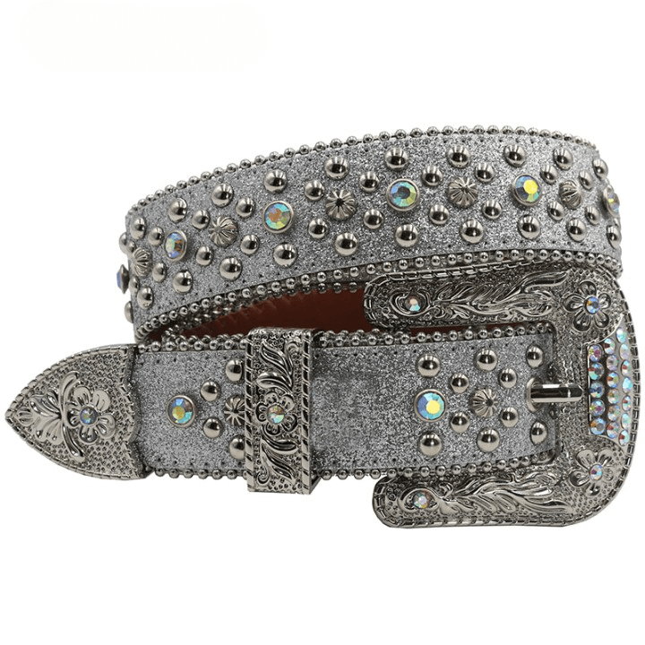 Cinto Feminino Preto com Strass Brilhante Estilo Country Glam para Shows Baladas e Looks Fashion Loja Ella Feme