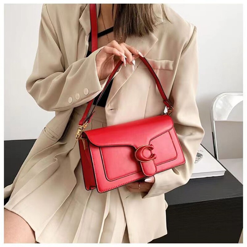 Bolsa Feminina Transversal Estilo Elegante e Casual Fecho com Fivela C Loja Ella Feme