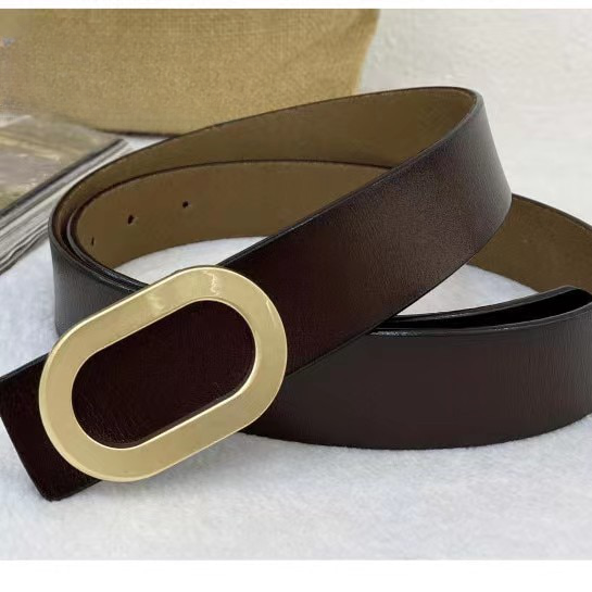 Cinto Feminino Casual com Fivela Oval Minimalista Loja Ella Feme