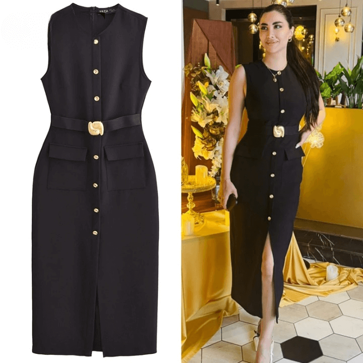 VESTIDO MIDI Chloé Loja Ella Feme