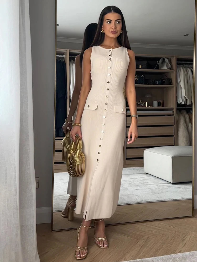 VESTIDO TRICÔ MAYLLEN Loja Ella Feme