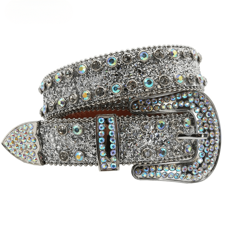 Cinto Feminino Preto com Strass Brilhante Estilo Country Glam para Shows Baladas e Looks Fashion Loja Ella Feme