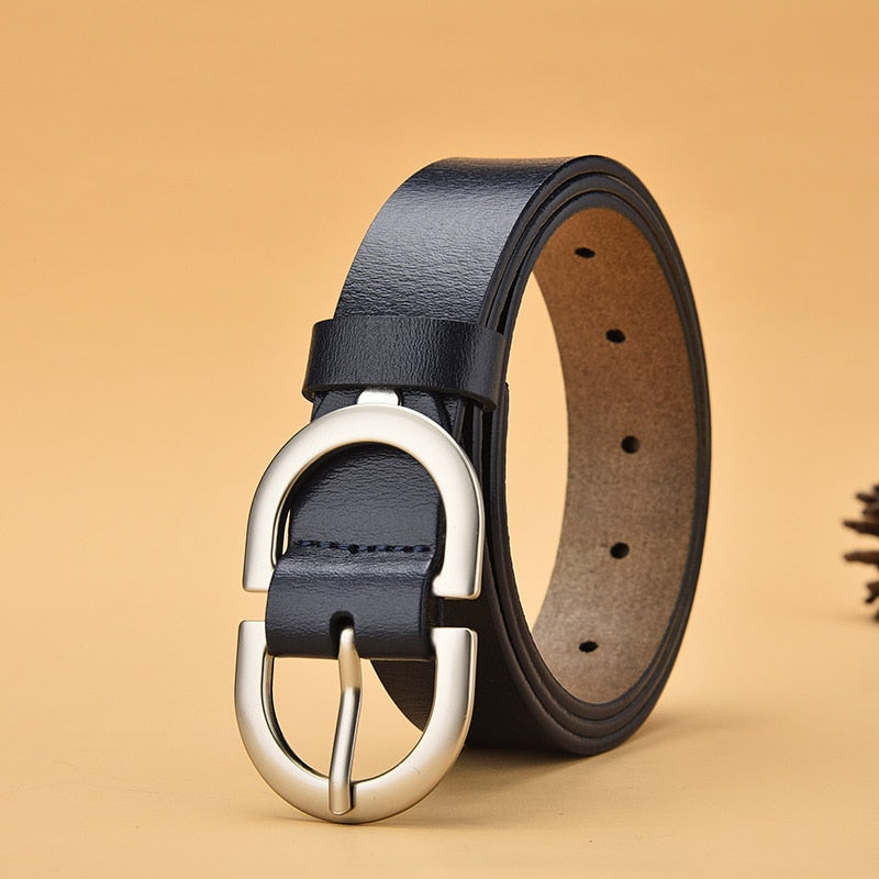 Cinto Feminino com Fivela Oval Casual Elegante e Ajustável Loja Ella Feme