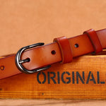 Cinto Feminino com Fivela Preta Estilo Vintage e Elegante para Look Casual ou Social