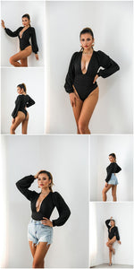 Body Manga Longa Nanda Loja Ella Feme