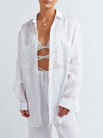 Conjunto Feminino de Camisa e Calça Pantalona em Viscose Look Casual e Confortável para o Verão